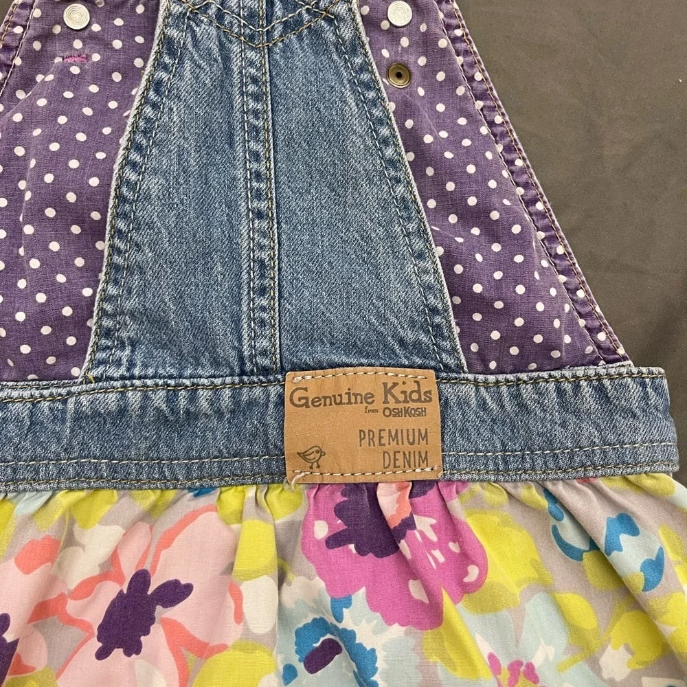 2011 Genuine Kids By Osh Kosh Overall Dress Size 3T